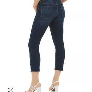 Hudson Nico Cigarette slim jeans with frayed hems-32